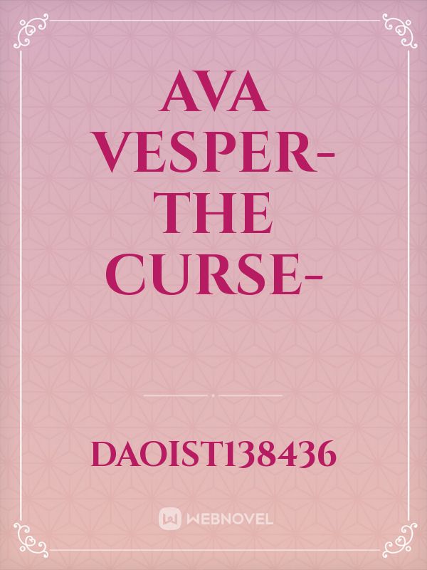 Ava Vesper-The Curse- Book