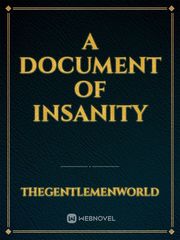 A Document of Insanity Book