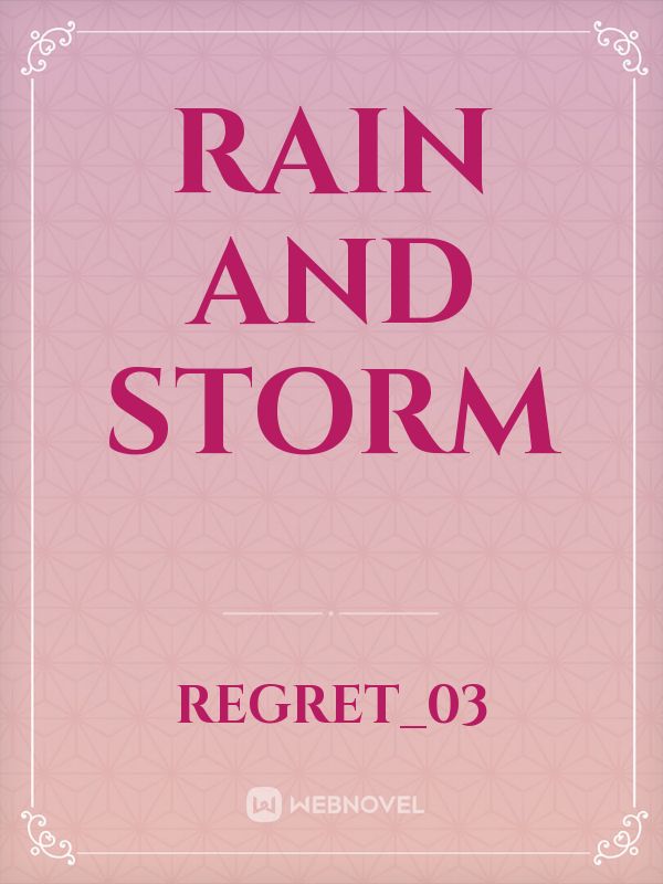 Rain and Storm Book