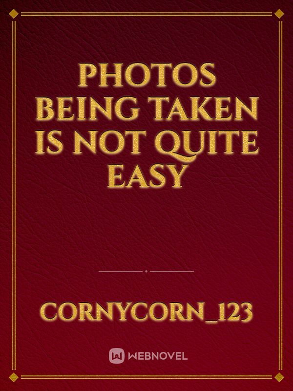 Photos Being Taken Is Not Quite Easy Book