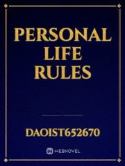 personal life rules Book
