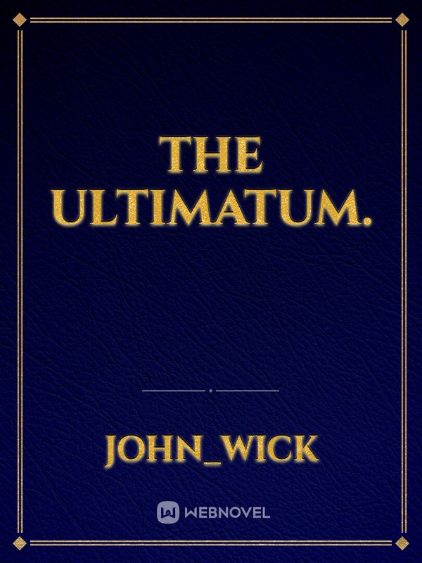 The Ultimatum. Book