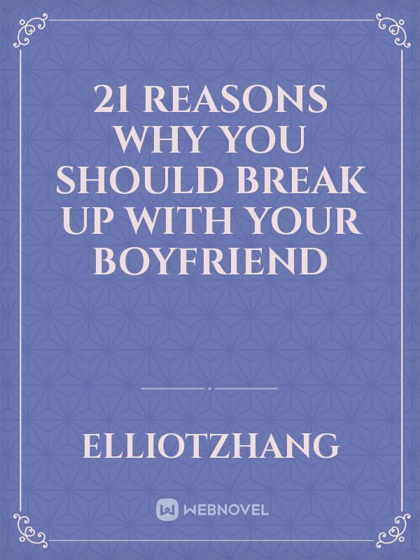 21 Reasons Why You Should Break Up with Your Boyfriend Book