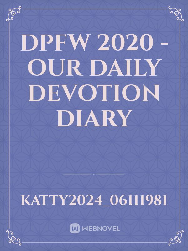 DPFW 2020 - Our Daily Devotion Diary Book