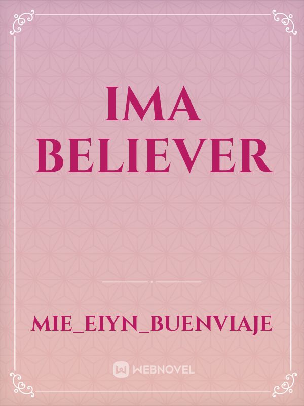 ima believer Book