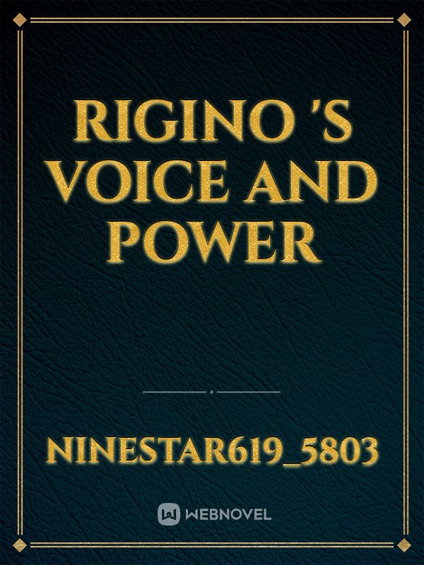 RIGINO 'S Voice and power Book