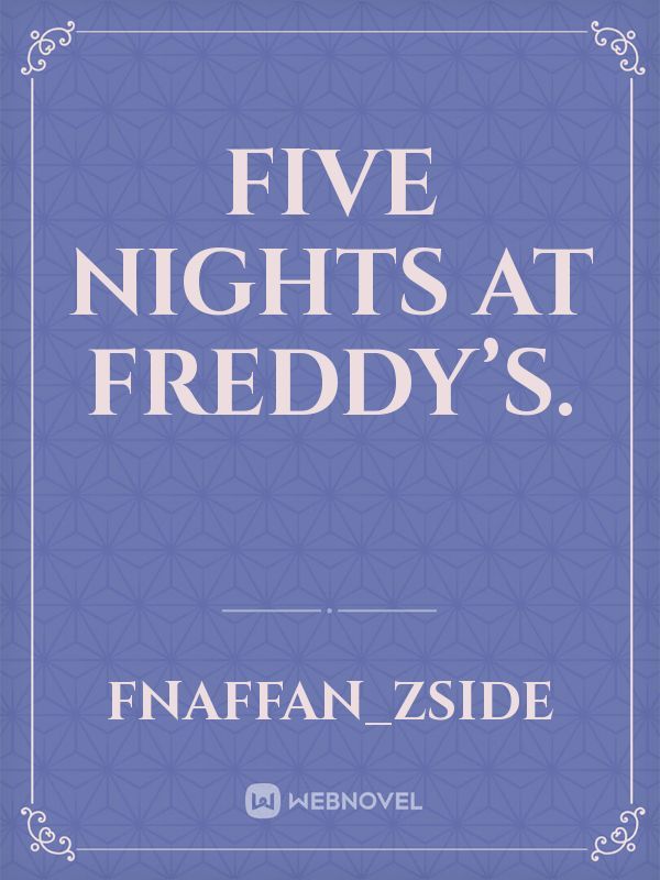 Five Nights at Freddy’s. Book