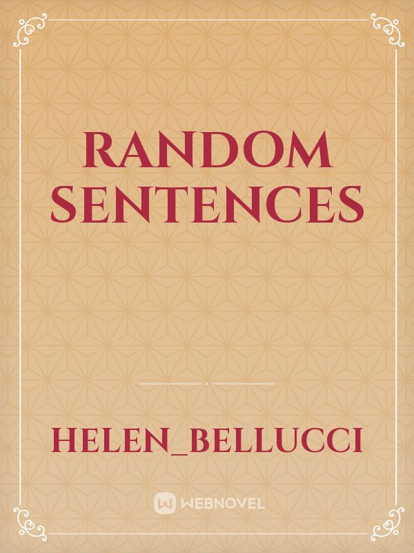 Random sentences