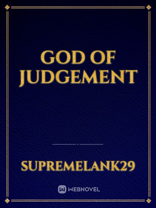 God Of Judgement Book