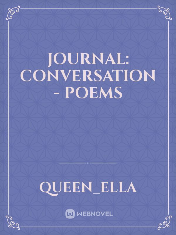 Journal: Conversation - Poems Book