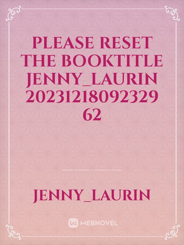 please reset the booktitle Jenny_Laurin 20231218092329 62