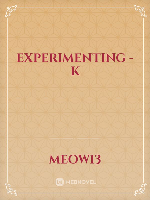 Experimenting - k Book