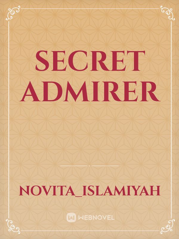 Secret admirer Book