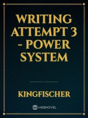Writing attempt 3 - power system Book