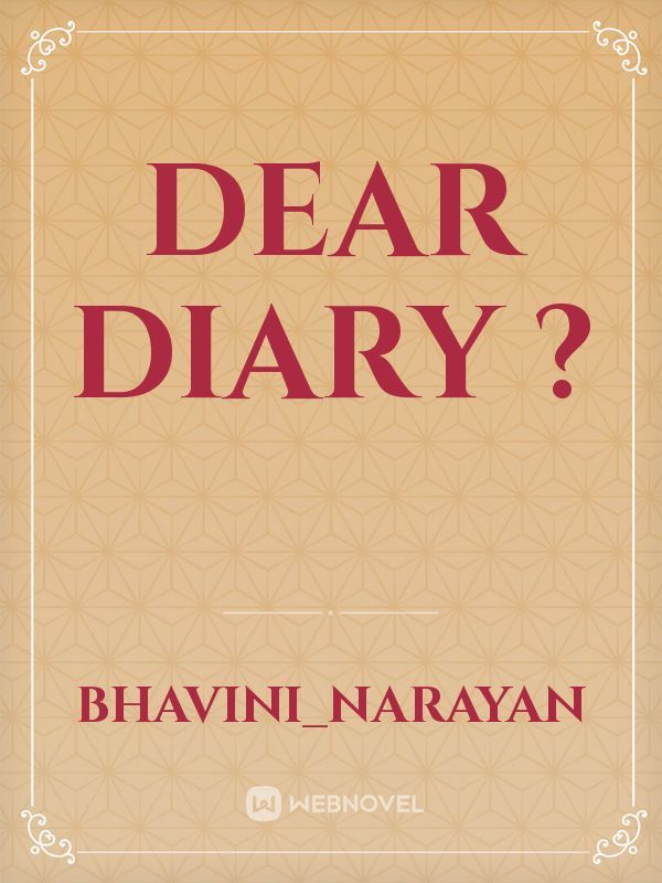 Dear Diary ? Book