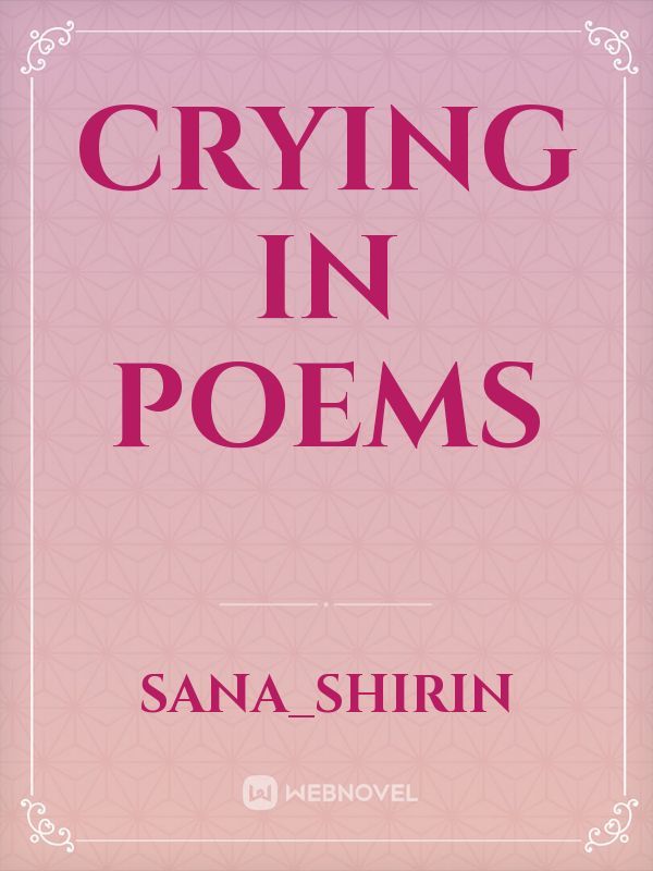 crying in poems