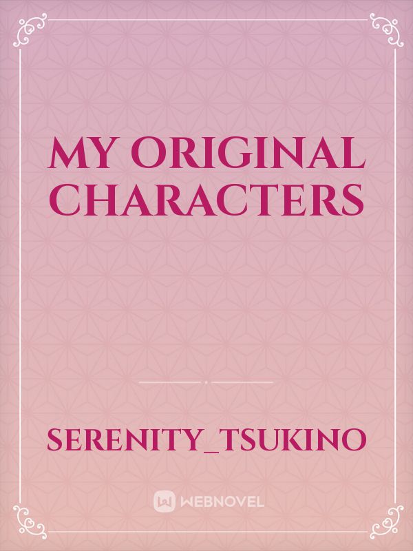 My Original Characters Book