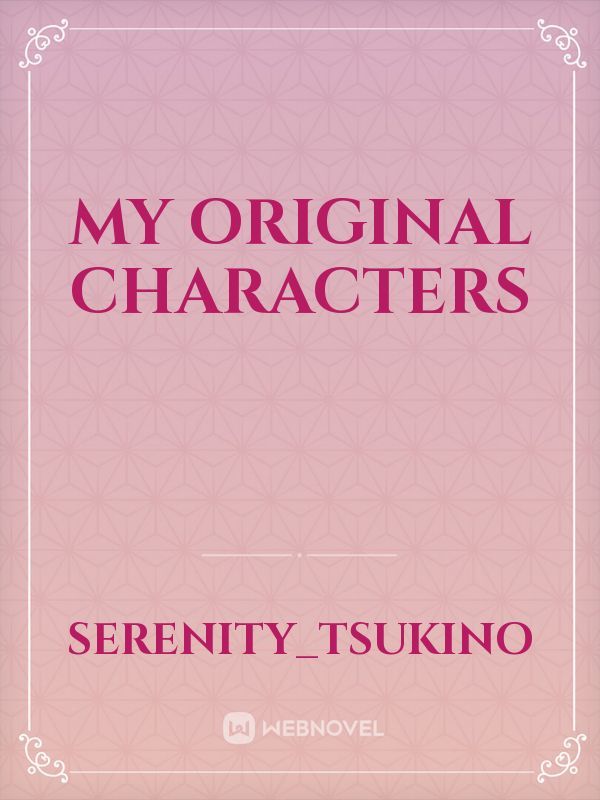My Original Characters Book