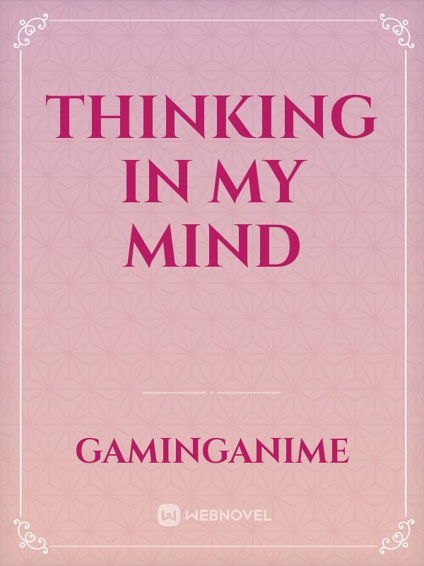 Thinking in my Mind Book