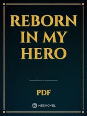 Reborn in my hero Book