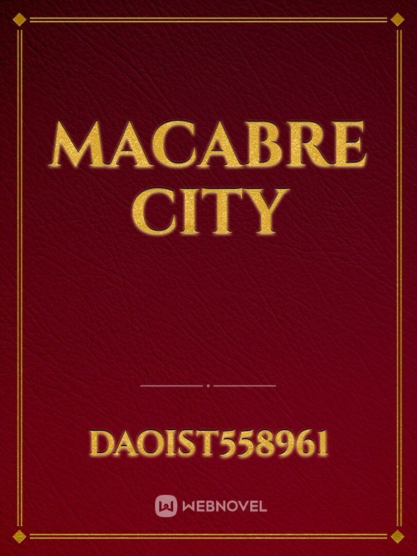 Macabre City Book