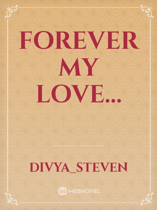 Forever My Love... Book