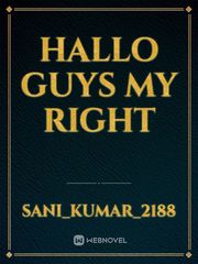 hallo guys my right Book