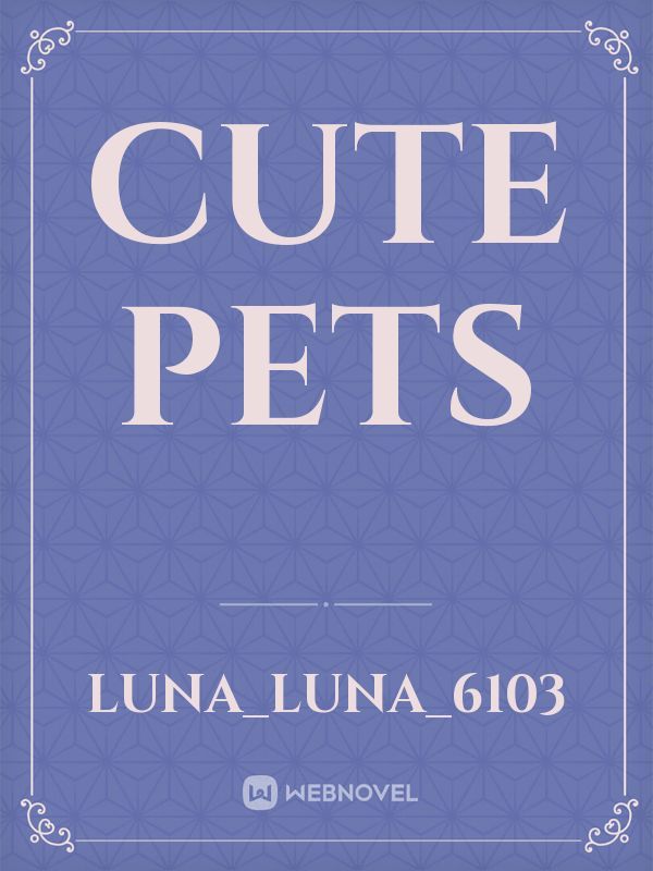 cute pets Book