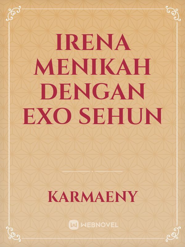 irena menikah dengan EXO sehun Book
