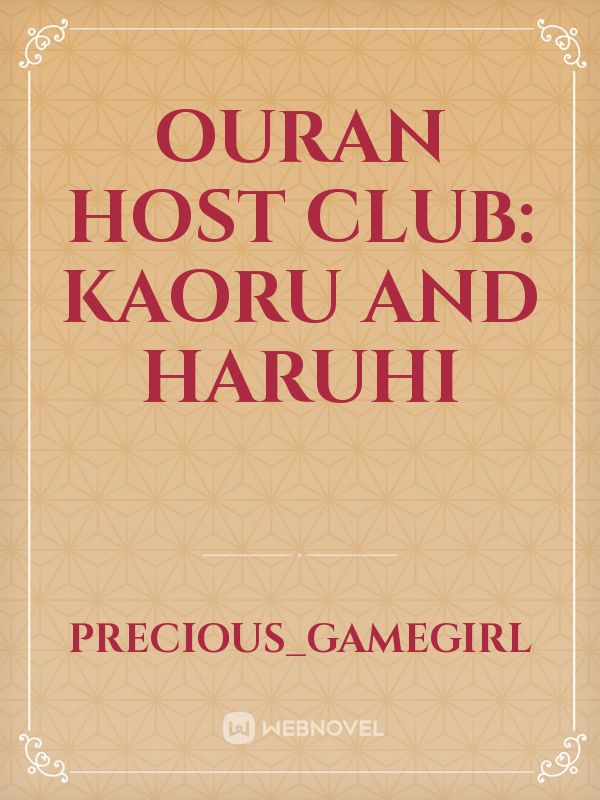 Ouran Host Club: Kaoru and Haruhi Book