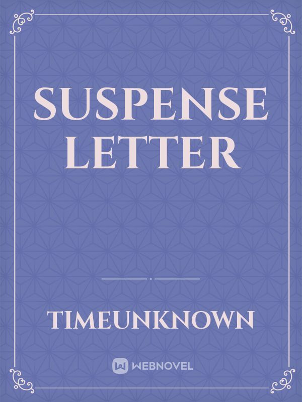 Suspense Letter Book