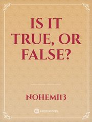 Is it true, or false? Book