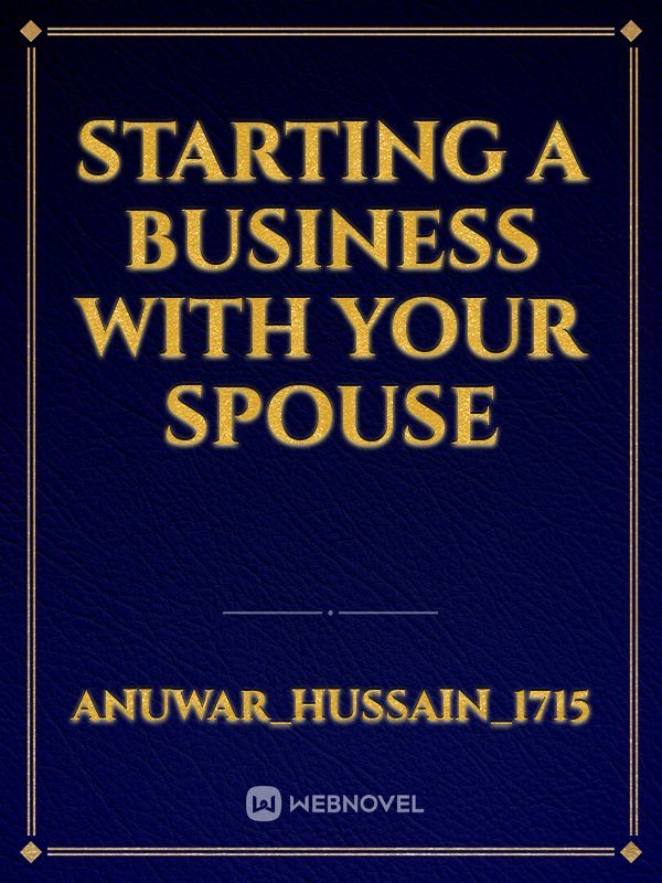 Starting a Business with your Spouse