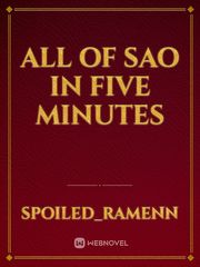 All of SAO in Five Minutes Book