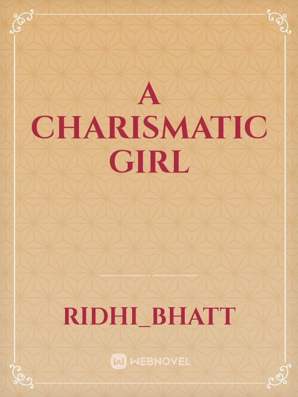 A charismatic girl Book