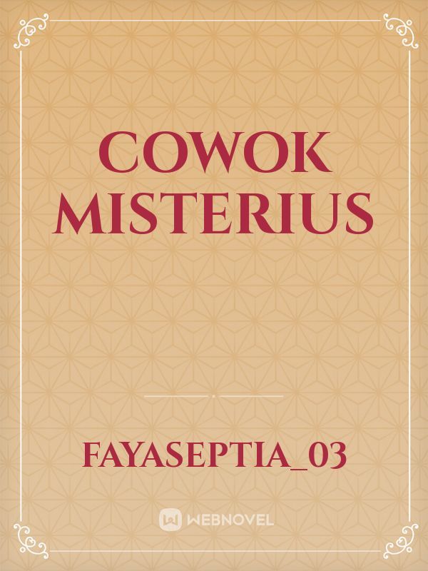 Cowok Misterius Book