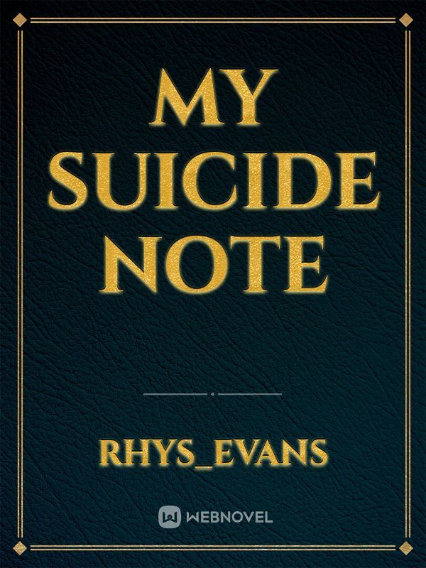 my suicide note Book