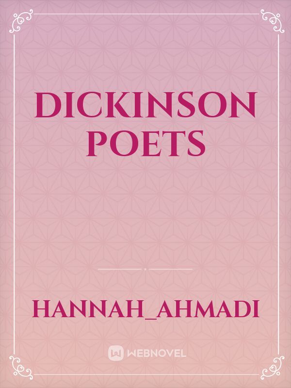 Dickinson poets