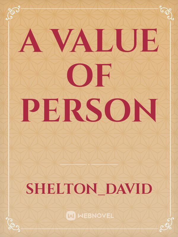 A value of person Book
