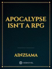 Apocalypse isn't a RPG Book