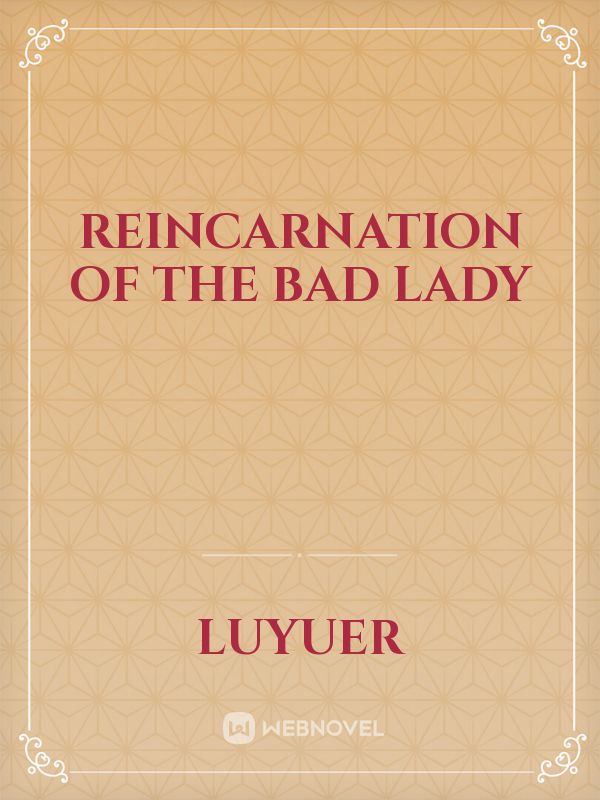 Reincarnation of the bad lady Book