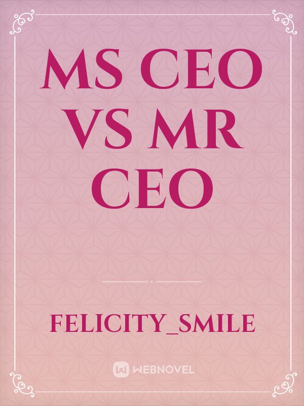 Ms CEO vs Mr CEO