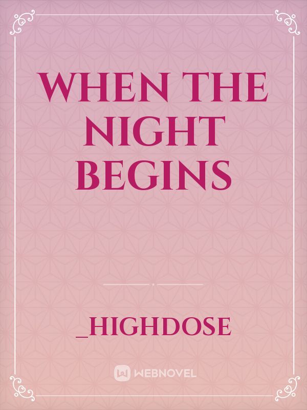 When the night begins Book