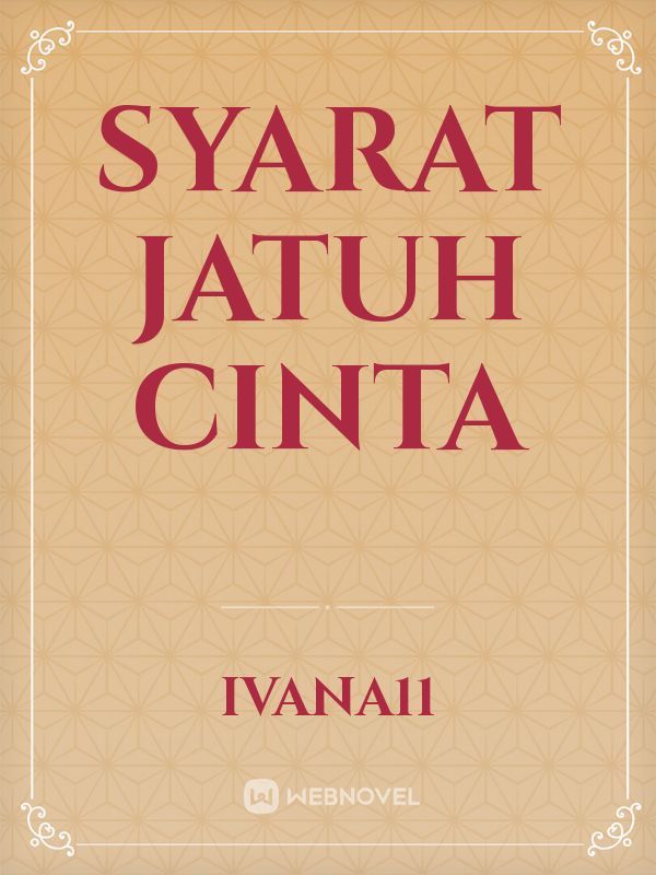 syarat jatuh cinta