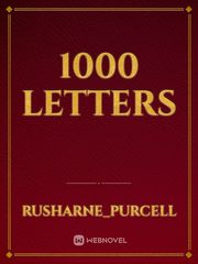 1000 letters Book