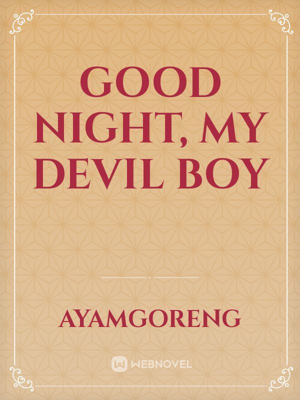 Good Night, my Devil Boy Book
