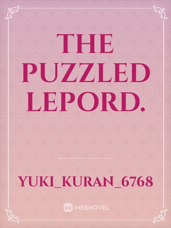 The Puzzled Lepord. Book