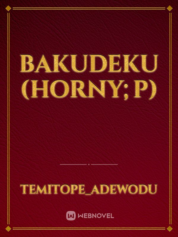 Bakudeku (horny;p) Book