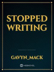 stopped writing Book