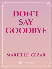 Don't Say Goodbye Book